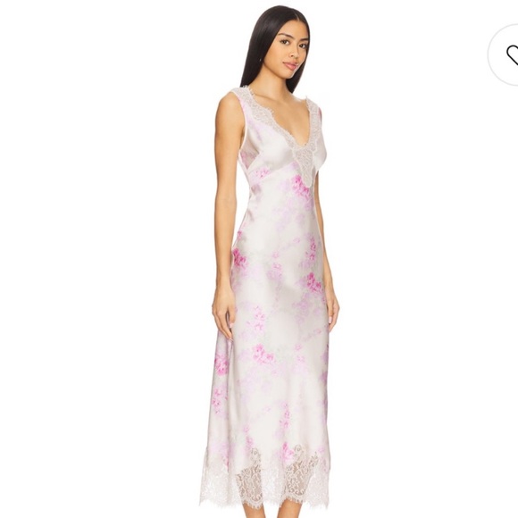 LoveShackFancy Dresses & Skirts - *NWT* LoveShackFancy Floral Lace Dress- Pink and Cream